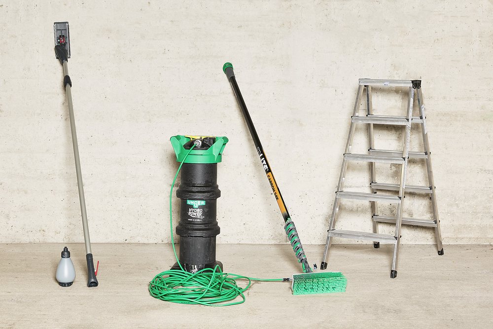 Maschinenpark Green & Clean – Fenster- & Unterhaltsreinigung